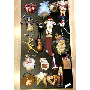 20 assorted Christmas ornaments pre-owners gift